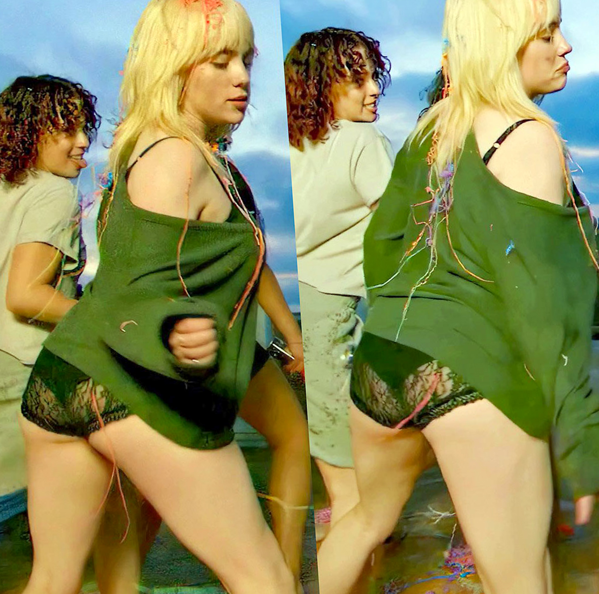 Billie eilish wardrobe malfunction uncensored